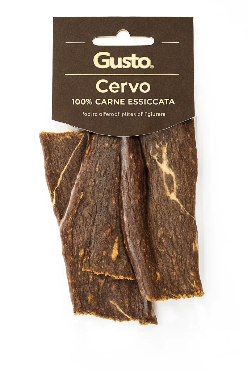 Gusto - Strisce Snack 100% Carne Essiccata di Cervo - immagine 2